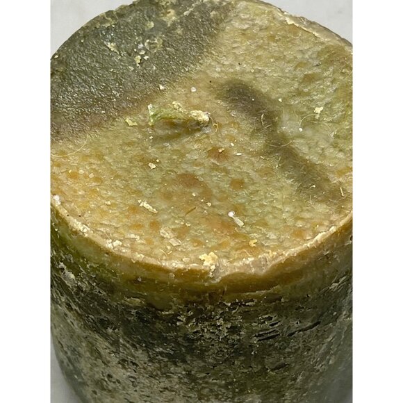 set of 2 candles pine 1 with jar 1 without green never lite 3x3.5" holiday READ - Picture 4 of 6